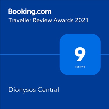 Dionysos Central Hotel Booking.com Award 2021