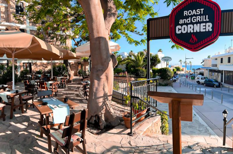 Roast and Grill Corner Restaurant in Dionysos Central Hotel in Paphos